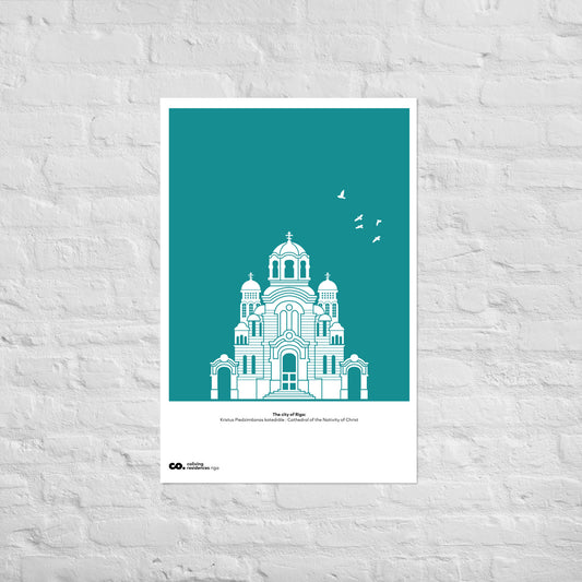Poster of Nativity of Christ Cathedral in Riga