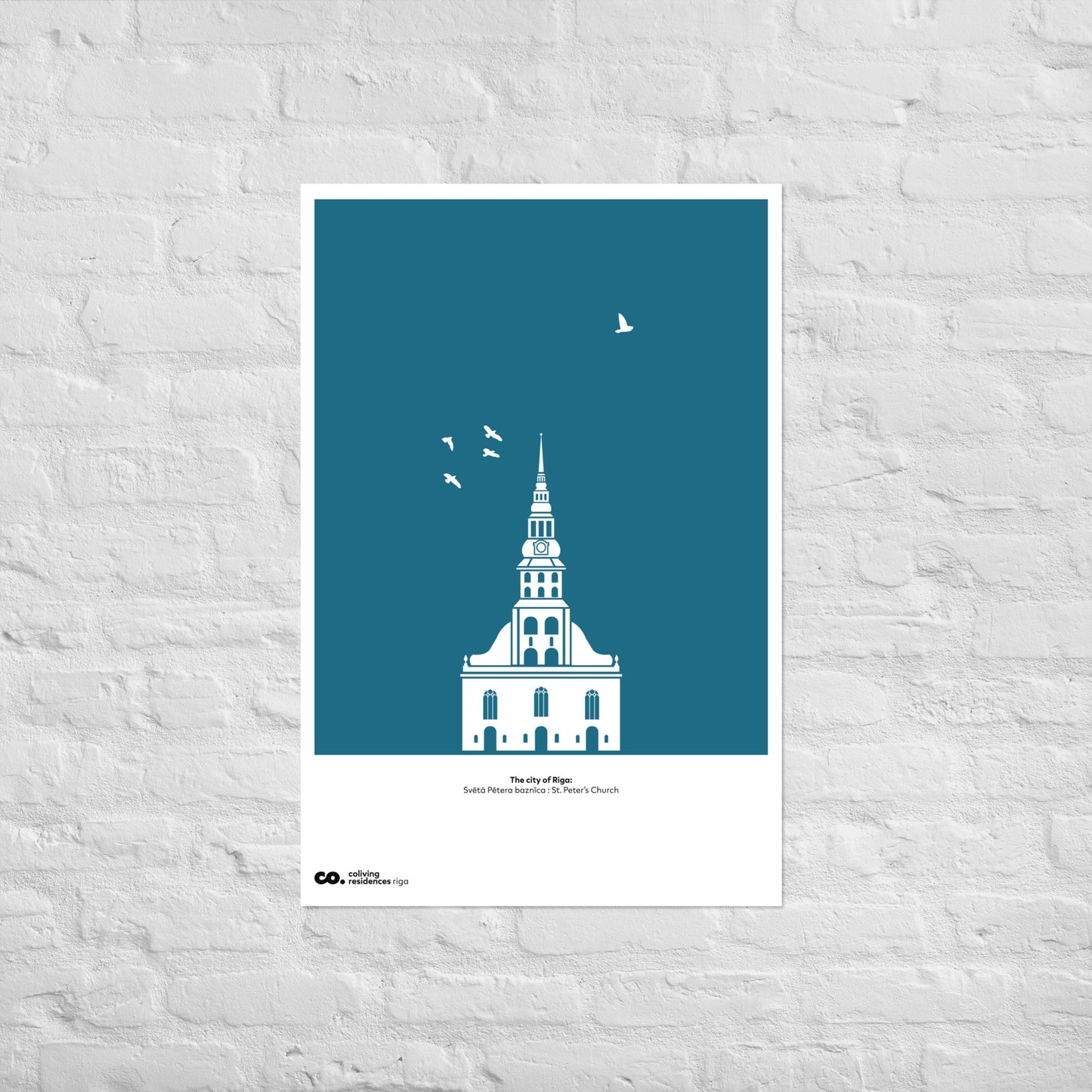 Riga Poster - St Peter's Church